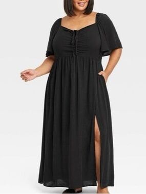 Target Ava & Viv Flutter Sleeve Maxi Dress - Size 3x